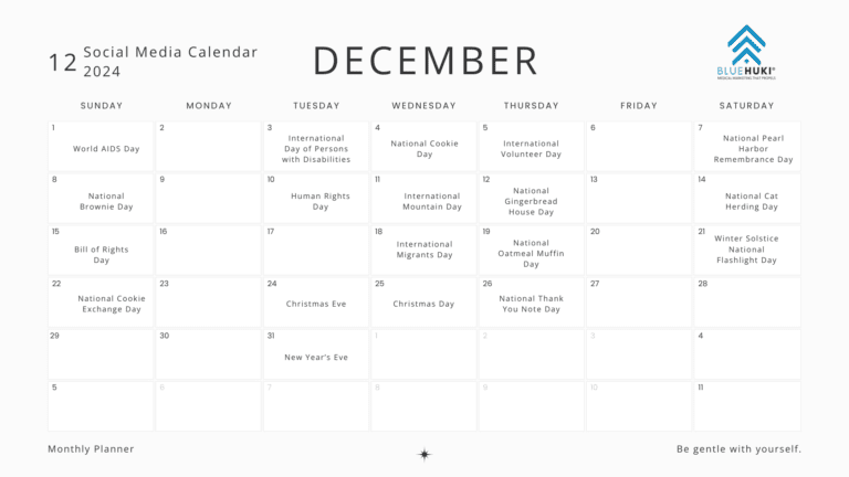 Unwrap Your December 2024 Social Media Holidays