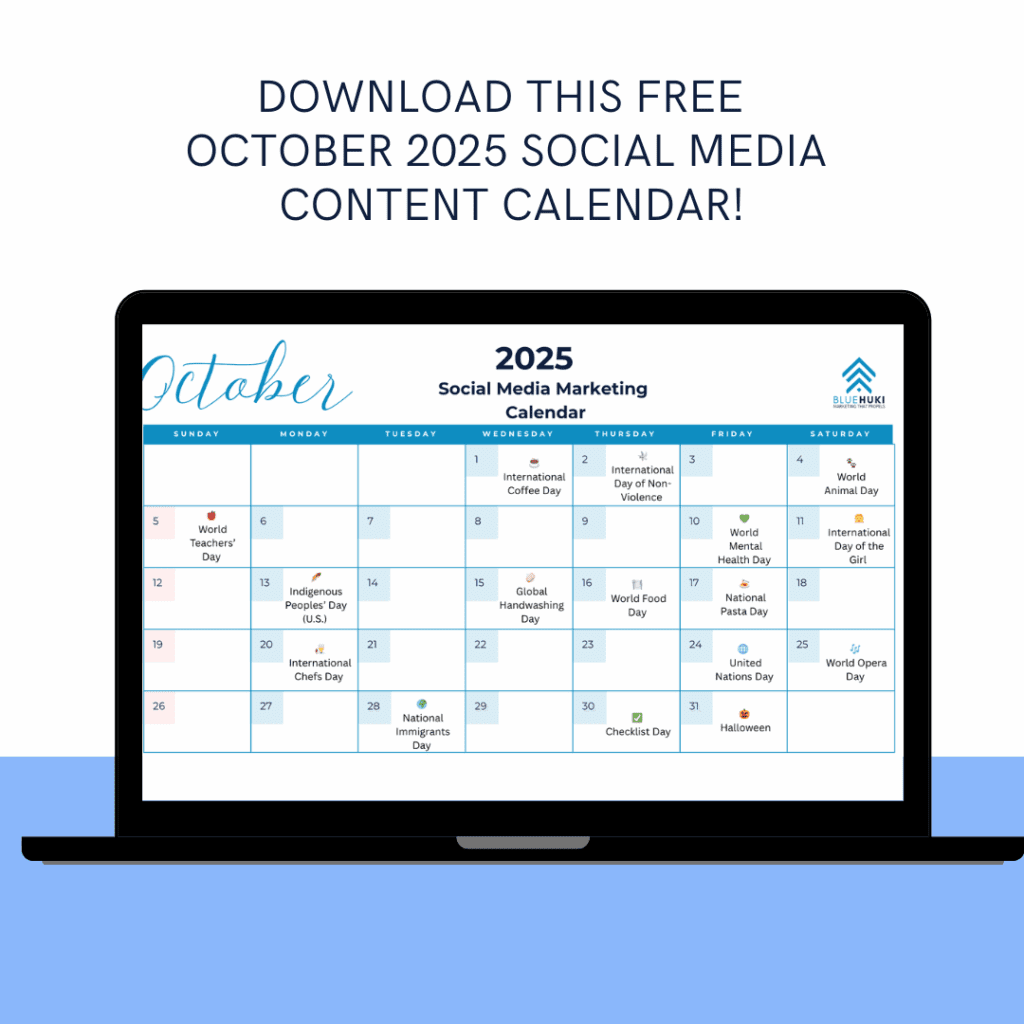 October 2025 Social Media Calendar